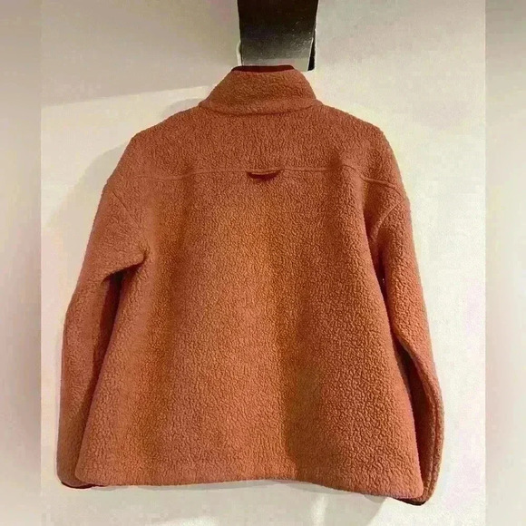 Madewell Size XS oversized Pink Quilted Pocket Long Sleeve Jacket preowned - Picture 5 of 6